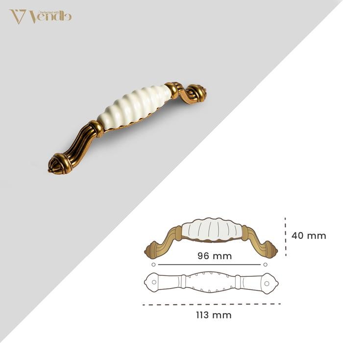 Gagang Pintu Lemari - Handle Pintu Keramik - Tarikan Laci Vintage