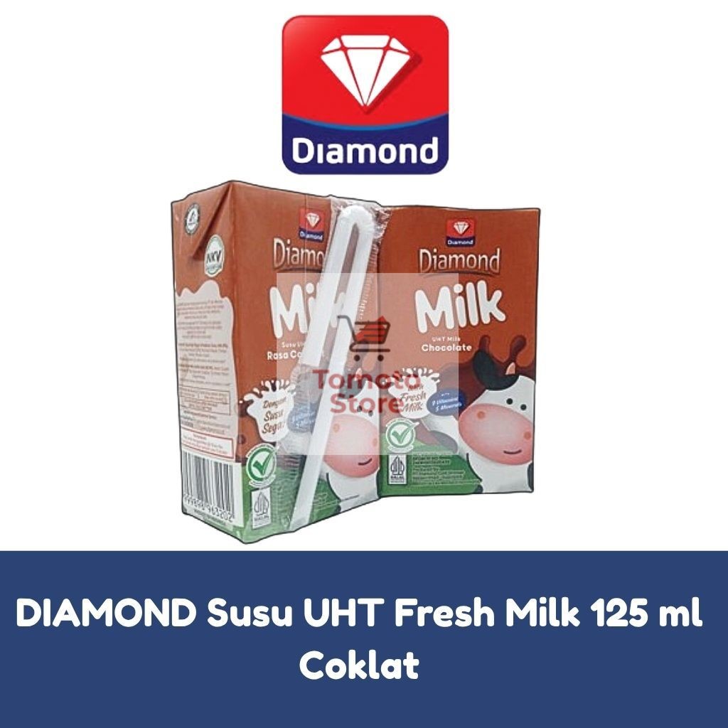 

✨ TOMOTOSTORE ✨ DIAMOND Susu UHT Full Cream Fresh Milk 125 ml - Coklat / Chocolate