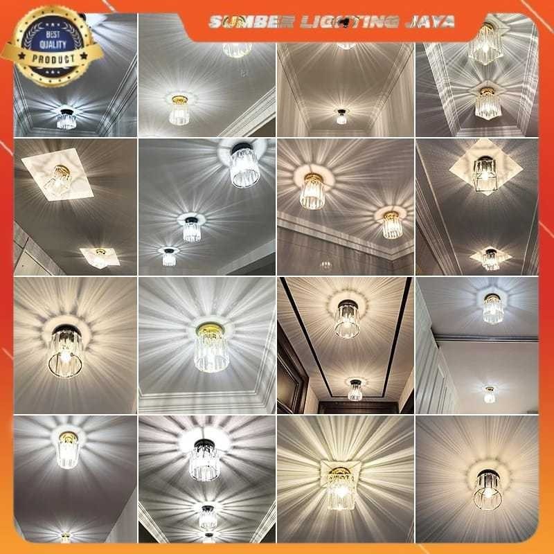 G2O - COD&STOK READY LAMPU PLAFON KRISTAL LED/LAMPU HIAS NORDIC STYLE/ LAMPU LANGIT LANGIT MEWAH/ LA