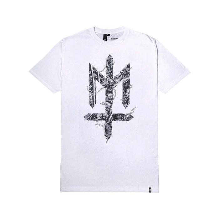 (TOP) Maternal disaster T-shirt Tree Putih katun Distro Pria Variasi - Putih, S