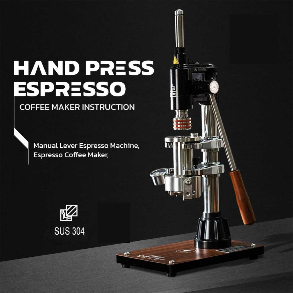 Mesin Kopi Espresso Manual Coffee Maker Hand Press 16 Bar