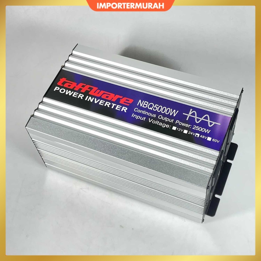 Taffware Power Inverter Mobil Pure Sine Wave DC 48V to AC 220V 5000W - NBQ5000W