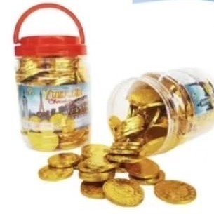 

NEW COKLAT KOIN YURO 1 toples isi 125 buah/KOIN DOLLAR PREMIUM