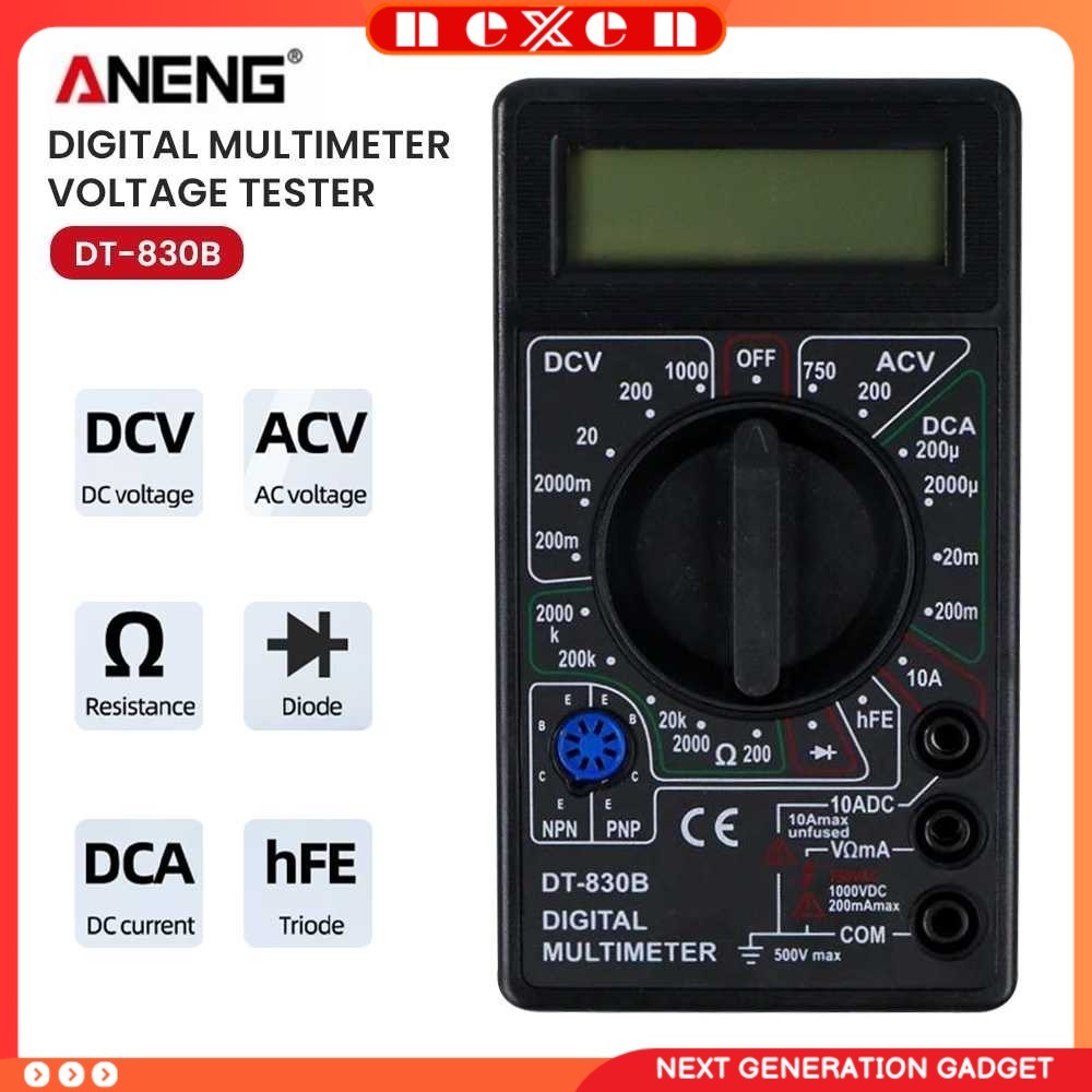 Digital Multimeter Voltage Tester - DT-830B