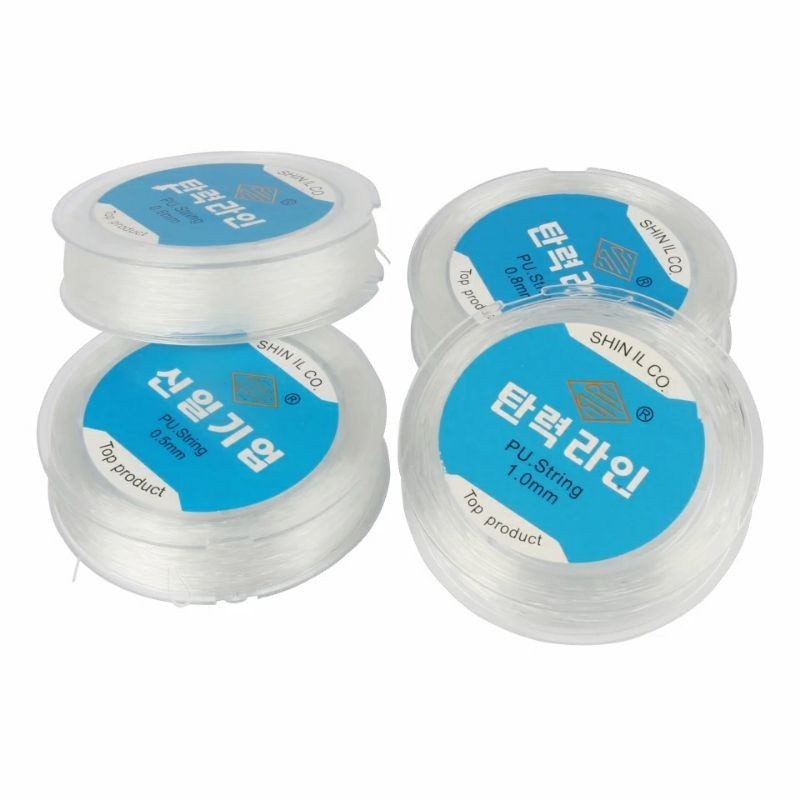 

Tali Senar Korea Elastis Super Kuat Bahan Gelang Kalung Kerajinan DIY Premium Terlaris