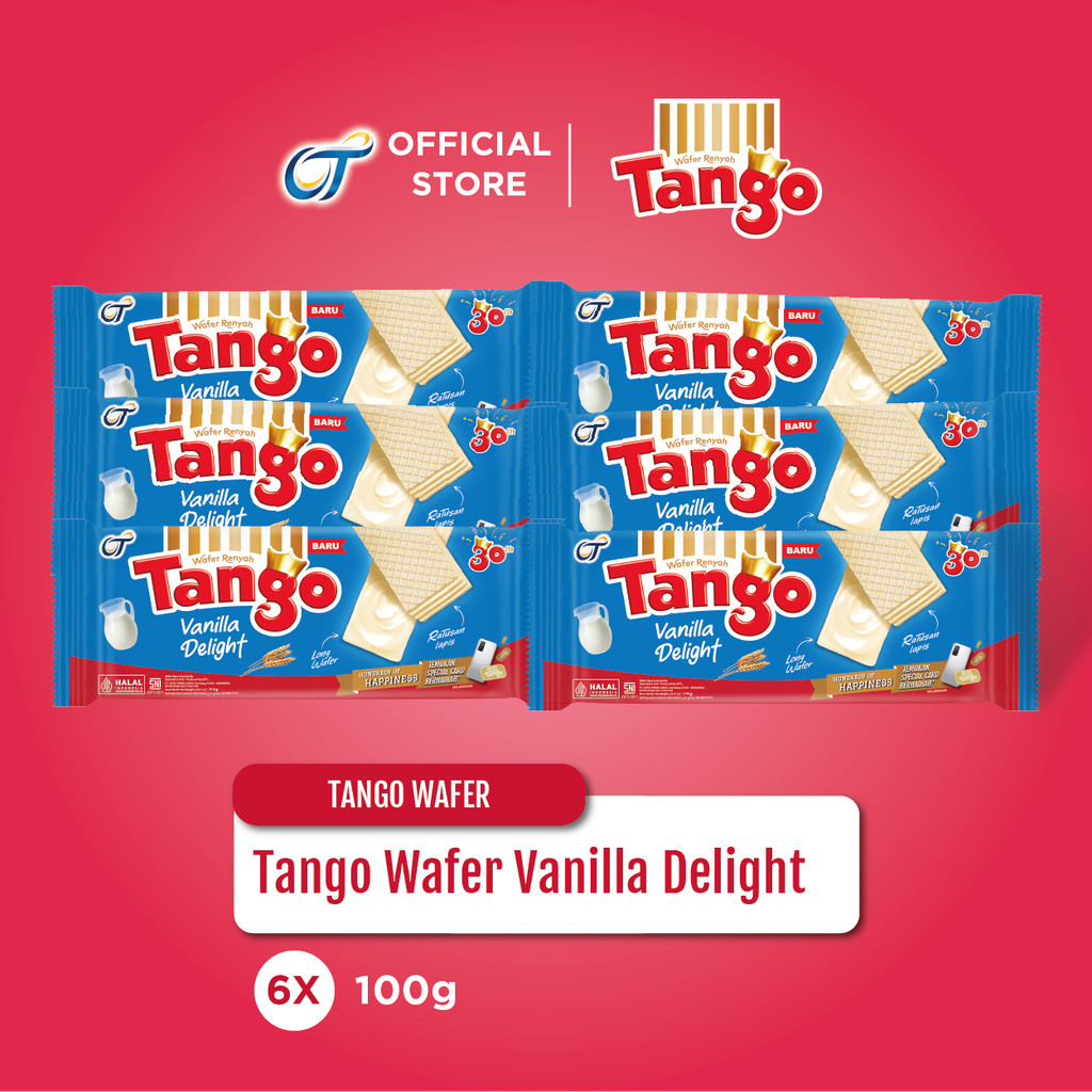 

Tango Wafer Vanilla Delight 100 gr - [Isi 6 pcs]