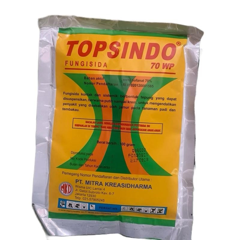 FUNGISIDA TOPSINDO 70WP BAHAN AKTIF METIL TIOFANAT SISTEMIK Jamur Tanaman