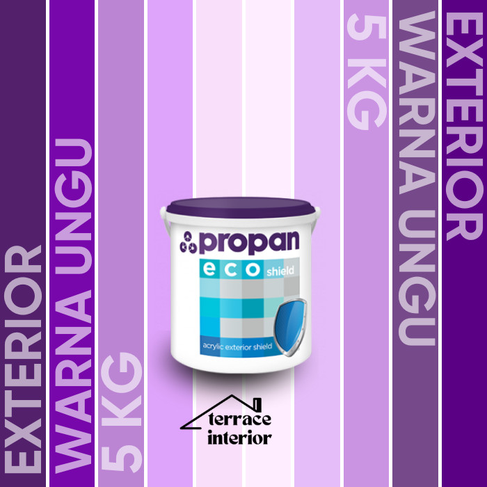 Cat Tembok Exterior Propan Eco Shield  Warna Ungu 5 Kg