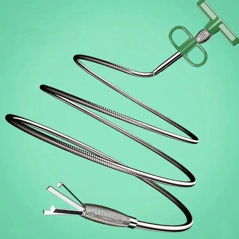 Sewer Pipe Unblocker Snake Spring Pipe Dredging Tool Kitchen Bathroom Sewer Cleaning Tool Kitchen Ac