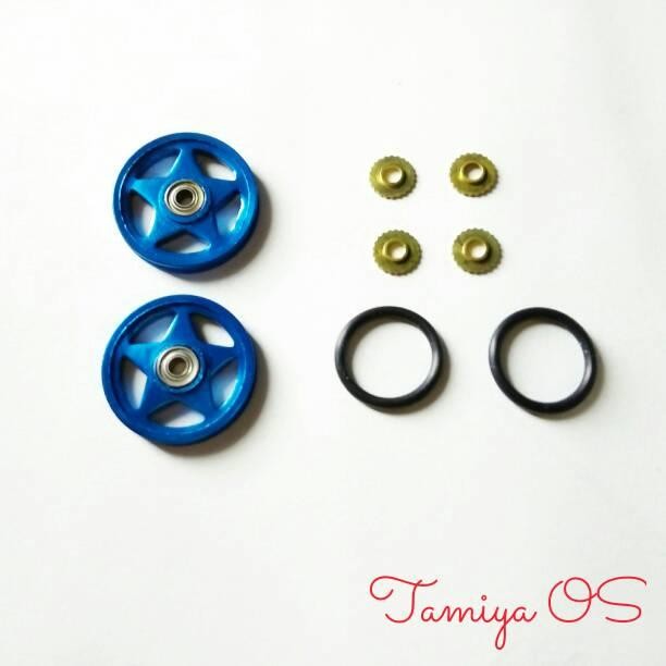 Aluminium Roller Bearing with Rubber Ring Merk HJH - Roller Tamiya