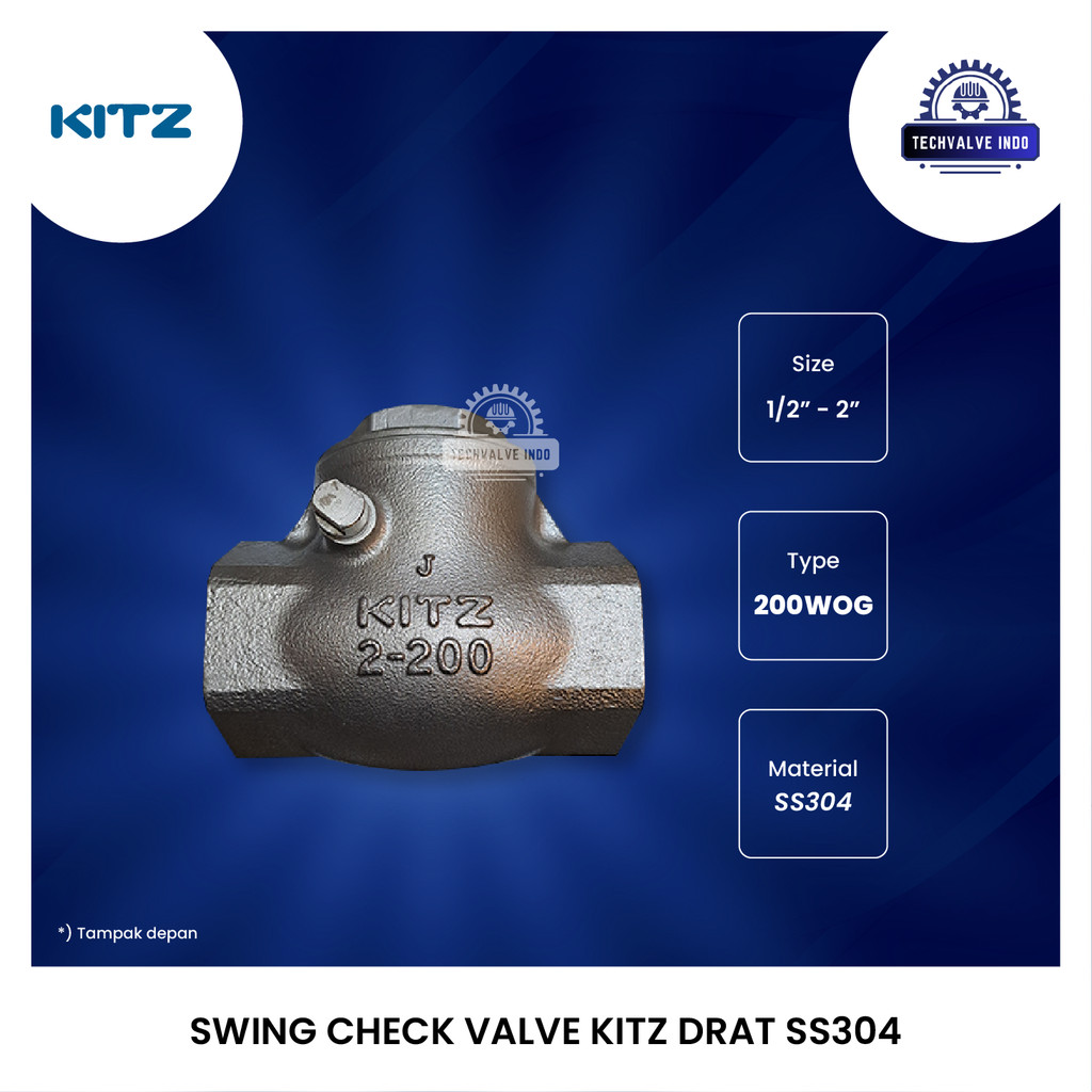 SWING CHECK VALVE KITZ 2" INCH SS304 ORIGINAL