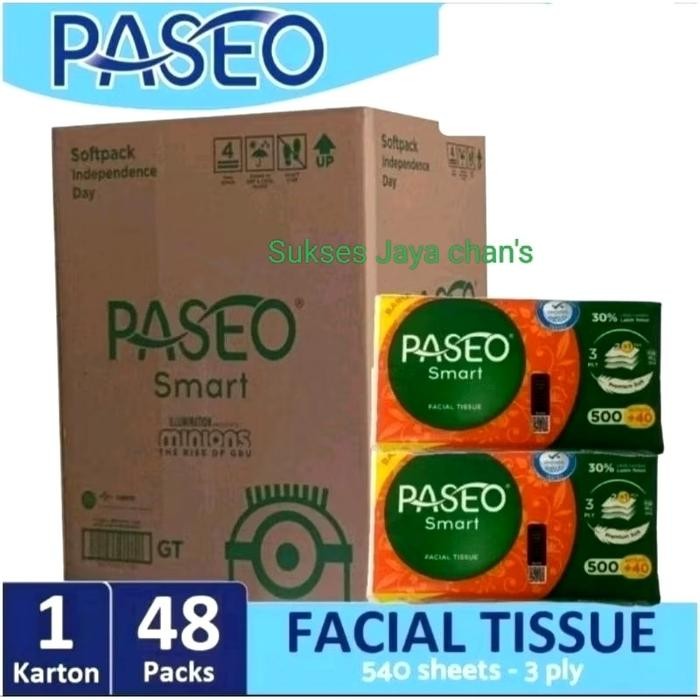 Tissue PASEO Smart 540Sheet 1 Dus/1Karton/Tisu PASEO 540Sheet/Paseo 540s 1dus