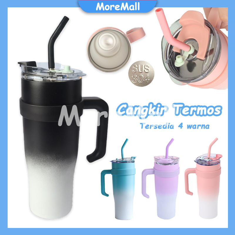 Tumbler Tahan Panas Dingin Botol Minum/Jerami Termos Botol