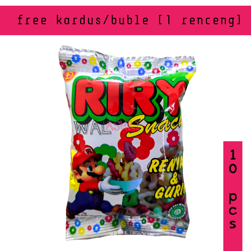 

termurah snack riry renceng isi 10 bungkus