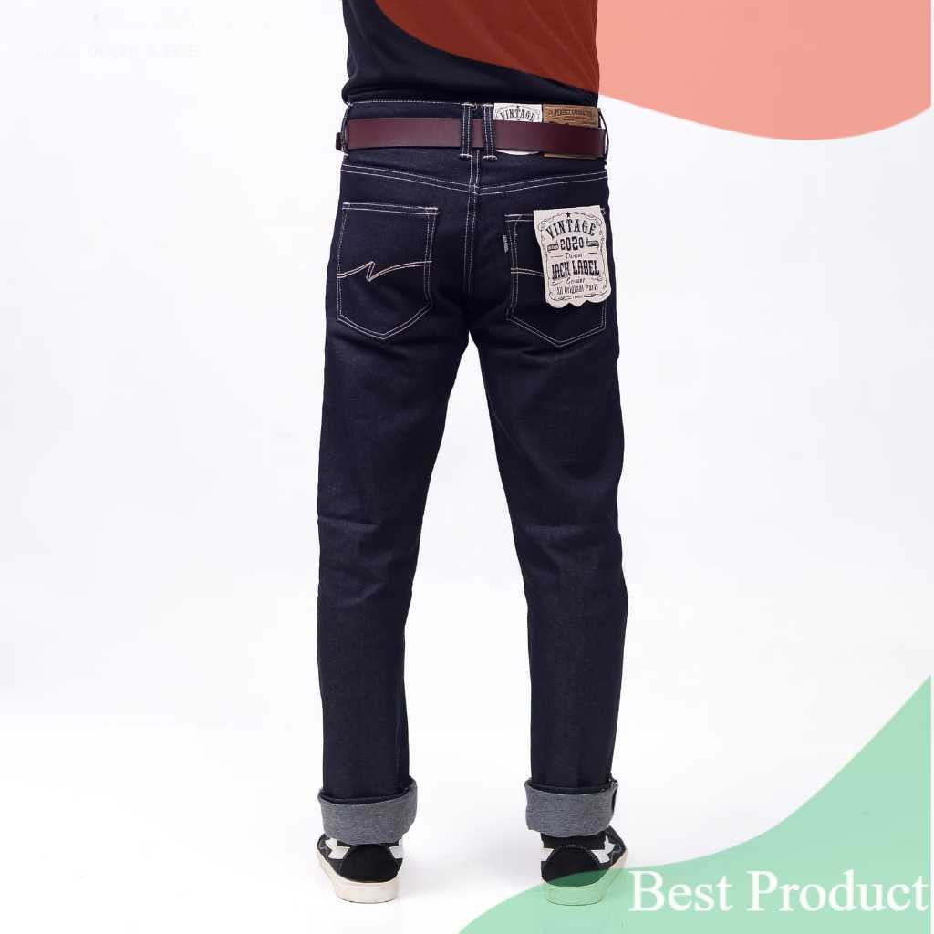 Celana Denim Selvedge Jack Label Original Celana Selvedge Denim 14 OZ Celana Panjang Selvedge/ bigsi