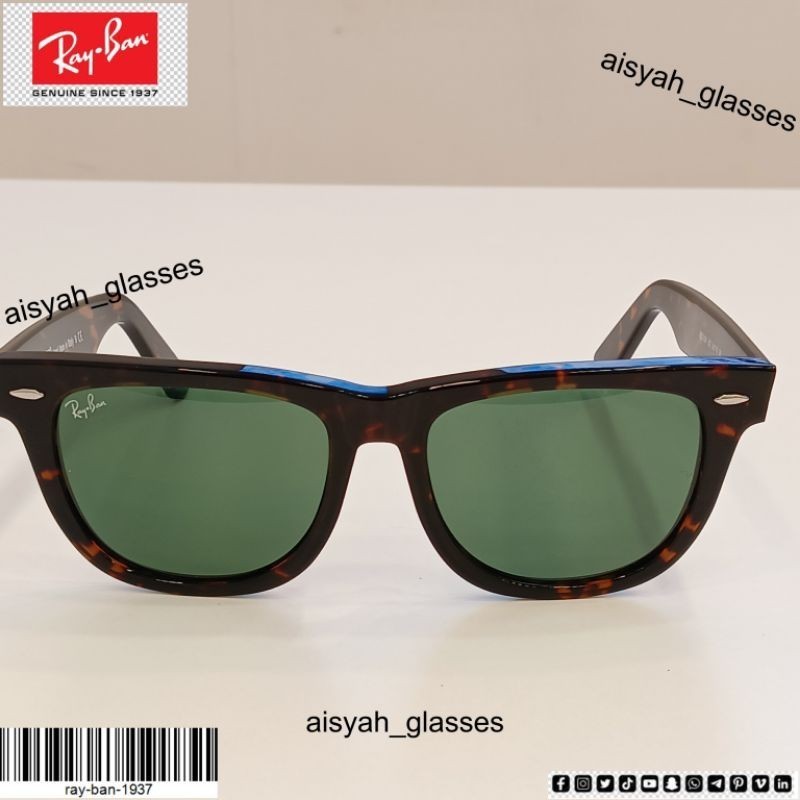 Kacamata Ray-ban Wayfarer RB2140 54 Turtles Glossy Original