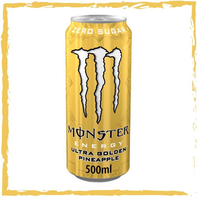 

Monster Energy Drink Ultra Golden Pineapple Zero Sugar 500 Ml