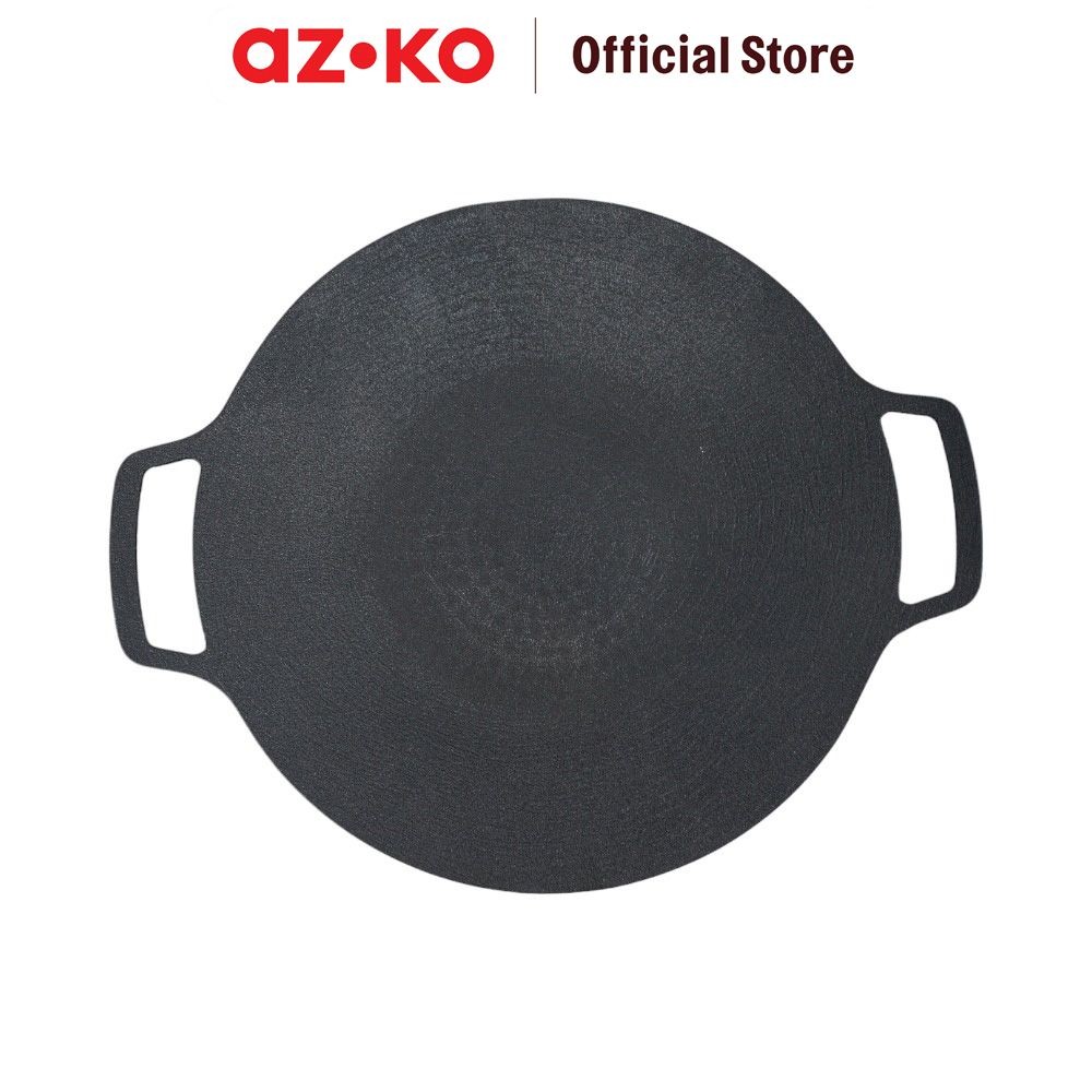 AZKO Kris 33 cm Wajan Panggangan Datar Grill Pan Teflon Panggang Anti Lengket Peralatan Masak