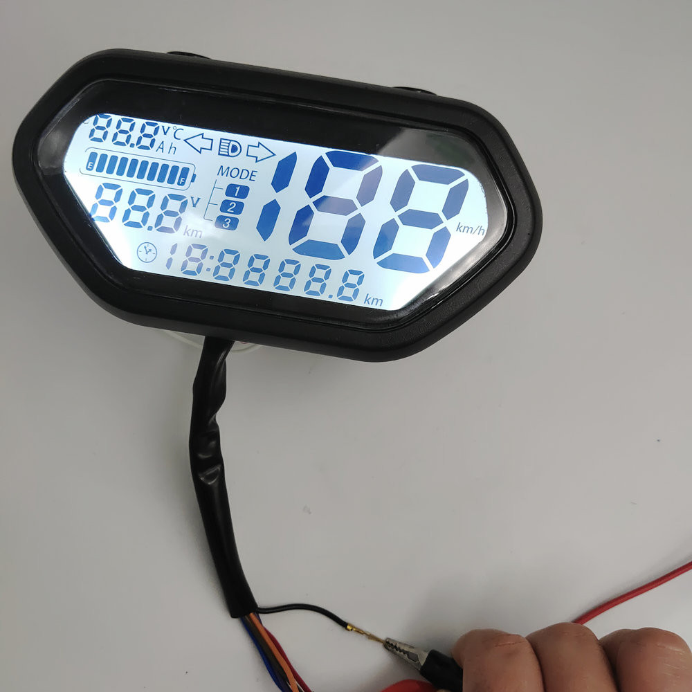 Speedometer LCD DISPLAY 48v60v72v84v96v120v144v Light/Battery Level Indicator for Electric Scooter G