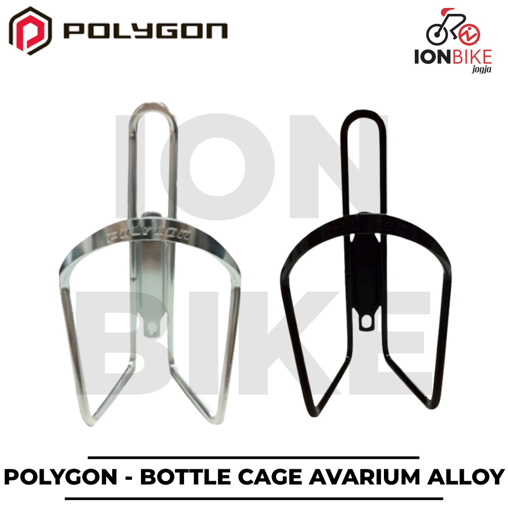 Bottle Cage Polygon Avarium Alloy Tebal Emboss Tempat Dudukan Botol Sepeda di Frame Cagak Bidon Moun