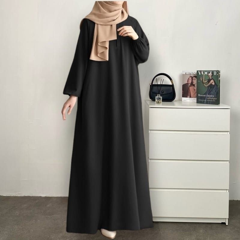 GV67ZX Gamis Khodijah Toyobo Polos Premium | Gamis Toyobo Polos