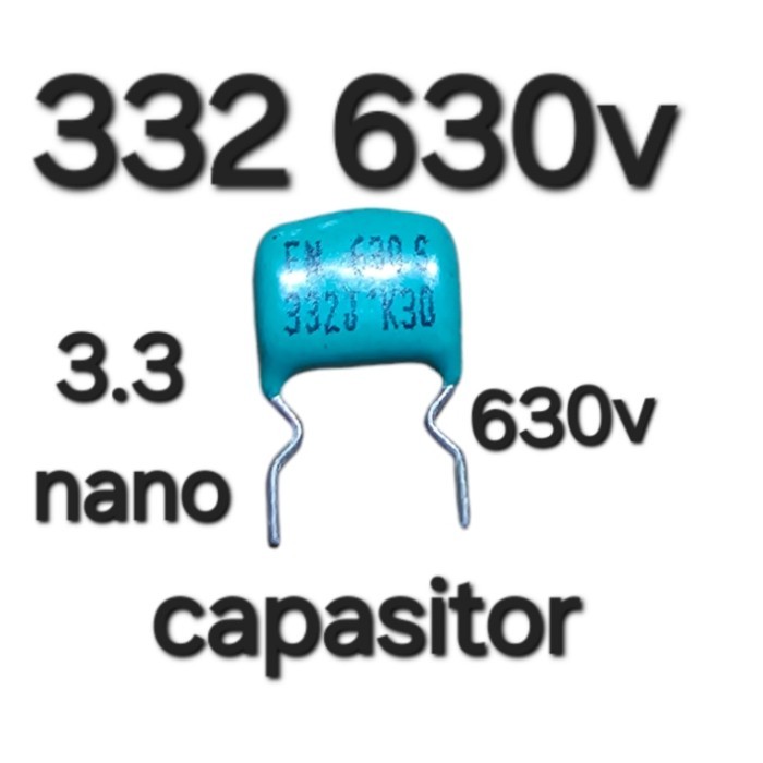 JN99 kapasitor 332 630v capasitor 332 630volt - 332J 630 biru