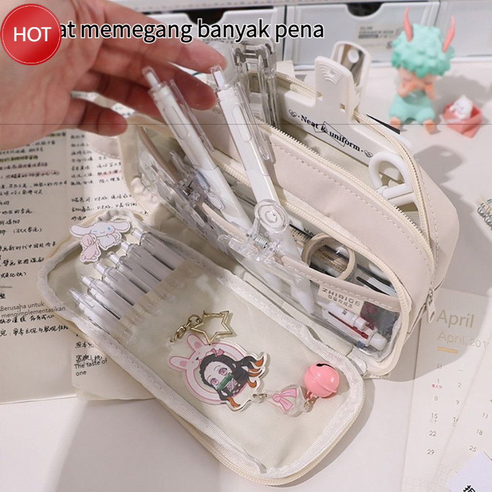

【CASH ON DELIVERY】 Tepak/tempat pensil transparant Import Kotak Pensil Kawaii Kapasitas Besar Kotak Pensil Pensil Lipat Kotak Pensil Pensil untuk Anak Perempuan Alat Tulis Siswa Kantor Perlengkapan Sekolah Perlengkapan Sekolah