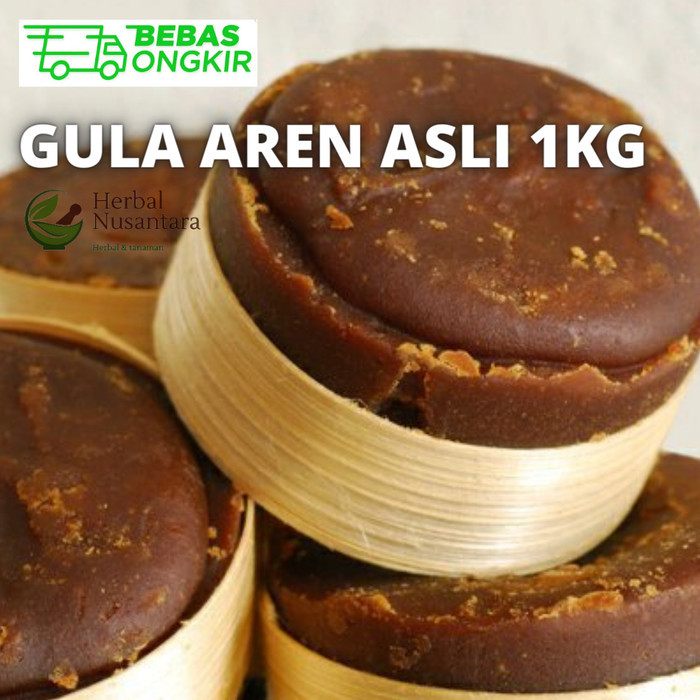 

Extra Herbal 1kg Gula Nira Aren Kawung Asli 100% Alami Bukan gula kelapa