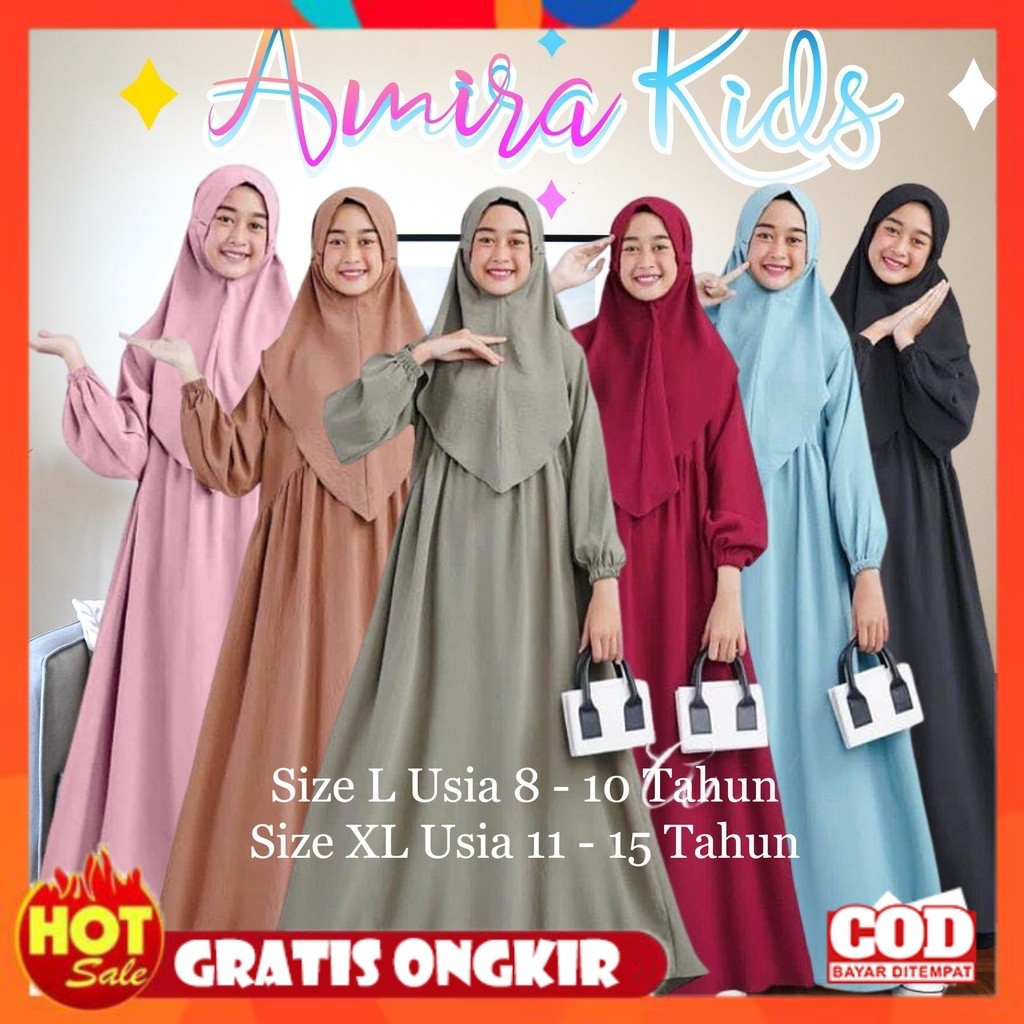 [PREMIUM ORIGINAL] Baju Anak Tanggung Remaja Terbagus 2024 Baju Lebaran 2024 Baju Kids Syar'i Anak T