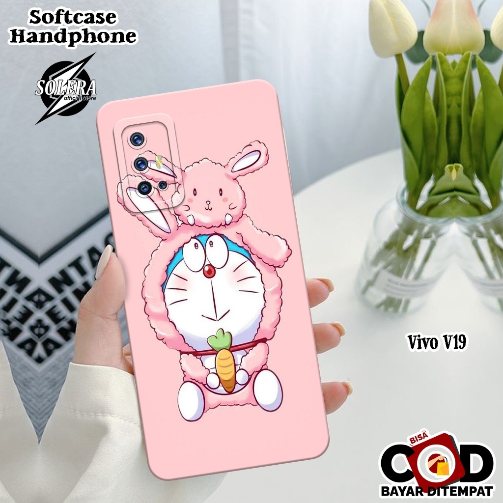 Case Vivo V19 Softcase Vivo V19 Terbaru Silikon Pro Camera Fashion Case Kartun DRMN Cute Cover Hp Ke