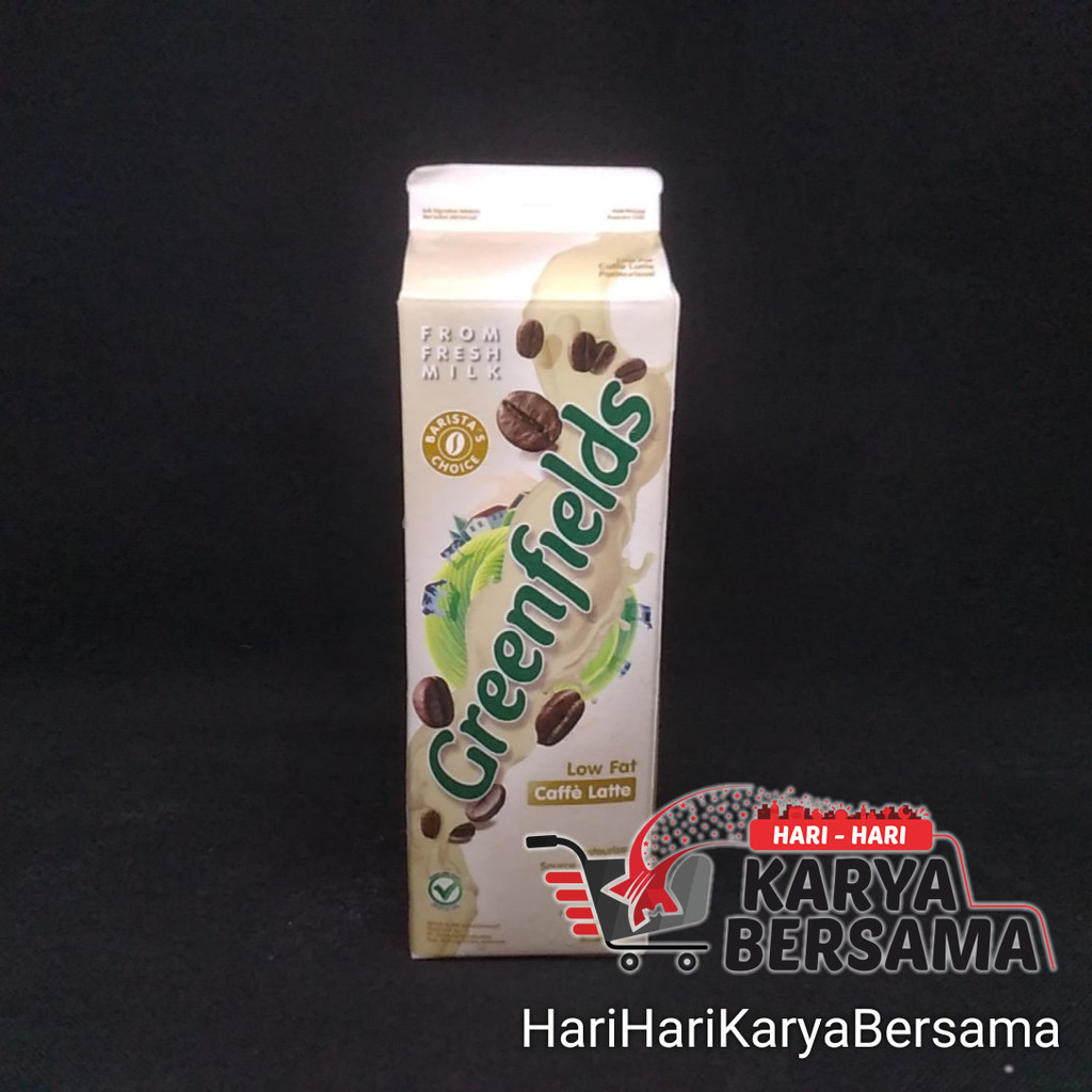 

MINUMAN SUSU CAIR GREEN FIELDS FRESH MILK LOW FAT CAFFE LATTE 950ML