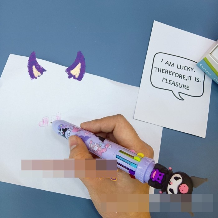 

ACEH.BA PULLPEN PULPENN WARNA WARNI KUROMI 10 COLOR FULL PEN PEN SANRIO