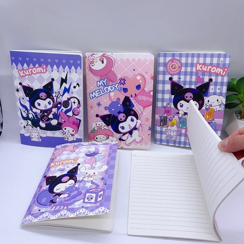 

ACEH.ANSA 119342 Sanrio Notebook Anime Kuromi Cinnamoroll Office Notebook Handbook Book A5 Cartoon Student Gift