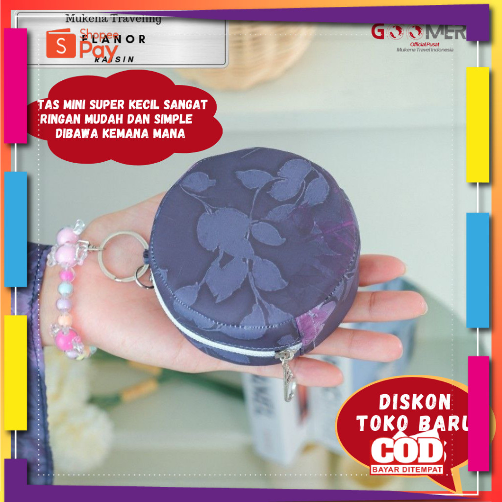 [PREMIUM ORIGINAL] Mukena Parasut Korea Motif Traveling Mini Terkecil Dewasa Jumbo Terbaru Set Sajad