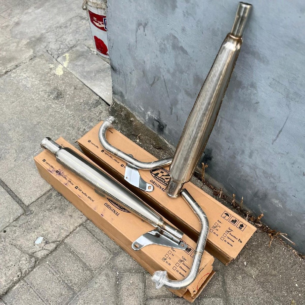 KNALPOT CORBI MUFFLER RAP ORIGINAL KNALPOT MUFFLER CORBI FULL STEENLIS ORIGINAL Motorcycle Asli Spor