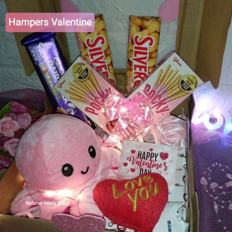 

Hampers Pocky Love + Boneka kado hadiah Birthday wisuda anniversary valentine /New Product 2025