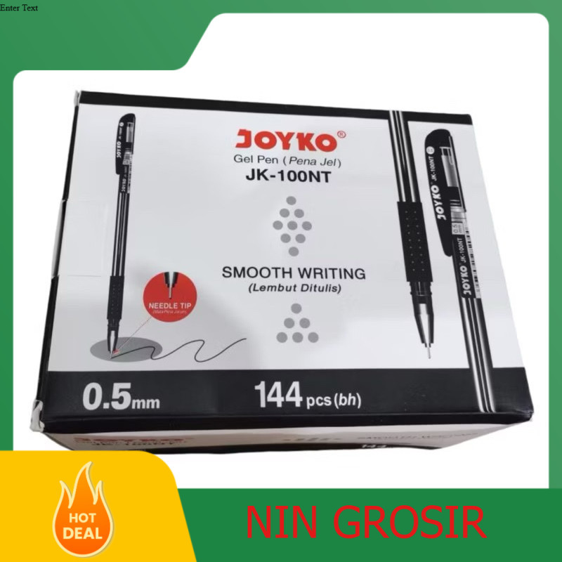 

GROSIR PULPEN GEL JOYKO-JK 100NT - ISI 12 Pack / 144 PCS