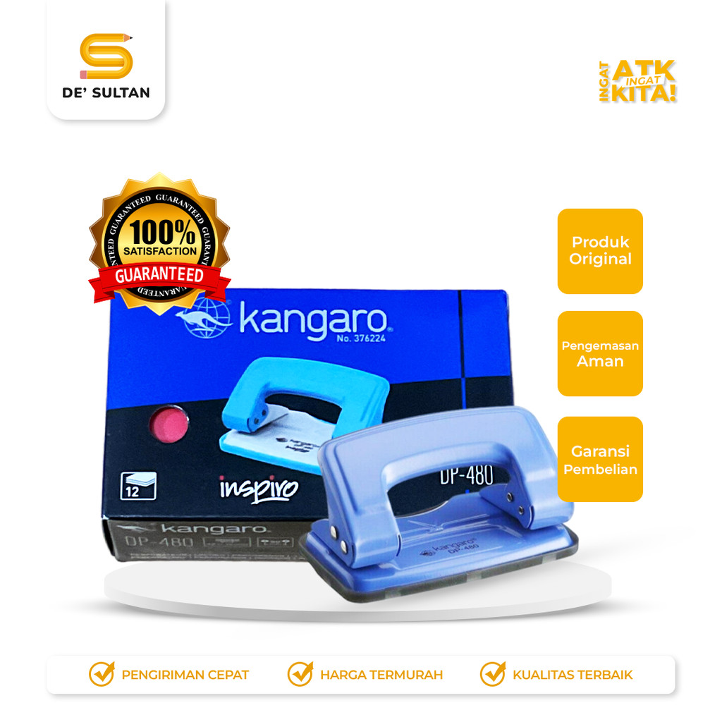 

KANGARO PEMBOLONG KERTAS/ HOLE PUNCH DP-480 (1PC)