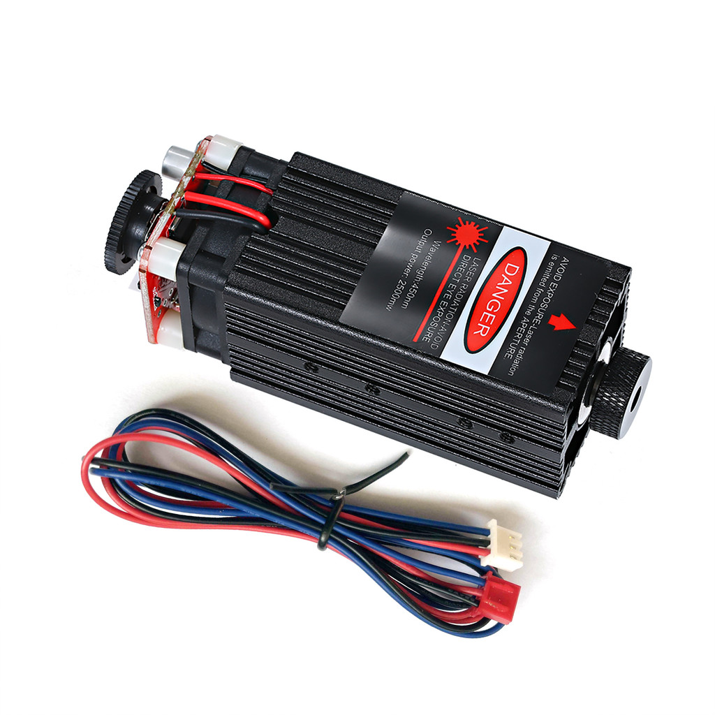 Professional Blue Laser Head Module 500mw/ 2500mw/5500mw Adjustable Focusable for CNC Router / DIY L