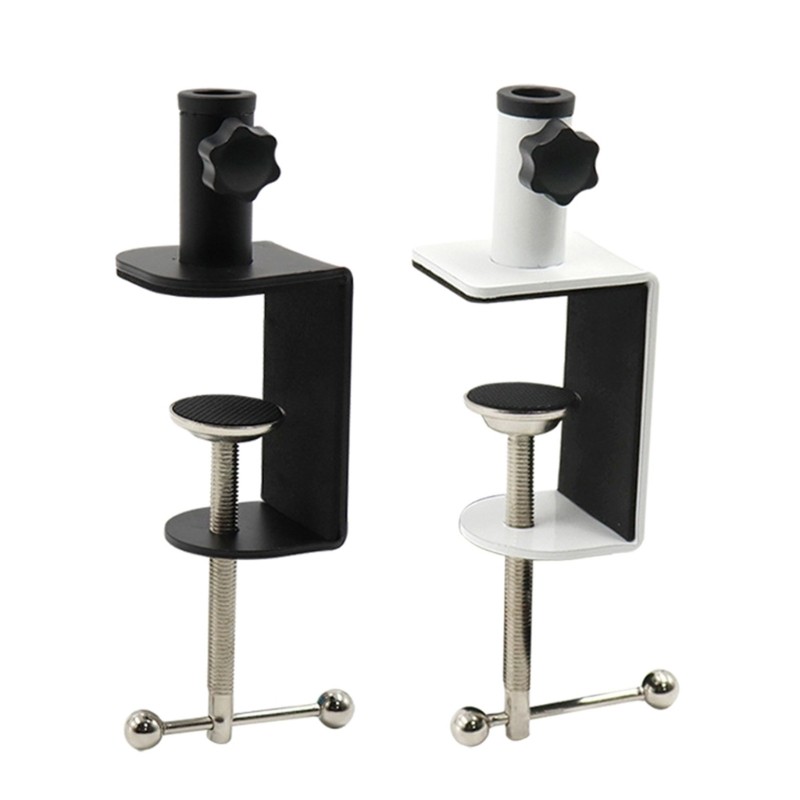 

Firmly Table Mounting Clamp Arm Stand Holder with Anti-scratch Pad Desk Clamp Table I-shaped Clip Desktop Stand Mount