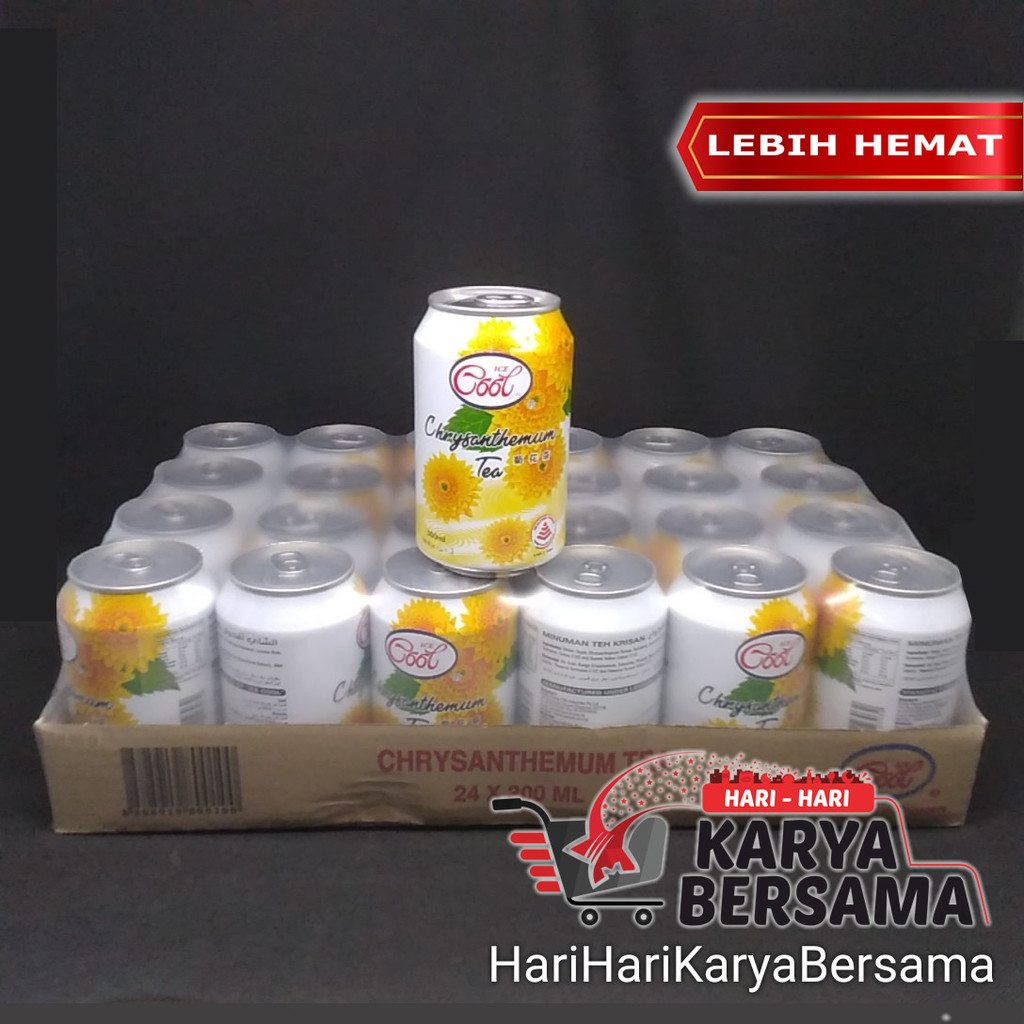 

MINUMAN TEH ICE COOL CHRYSANTHEMUM TEA KALENG PER-KARTON ISI 24'S X 300ML