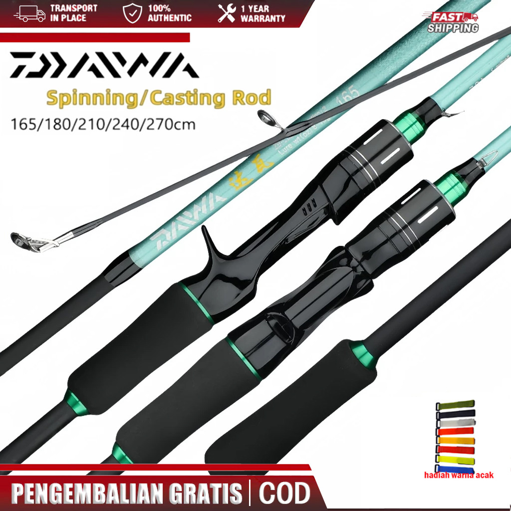 Joran Pancing Carbon Sutet 1.65m-2.7m Joran Fiber Solid 20kg Joran bc Daido Casting Spinning  joran 
