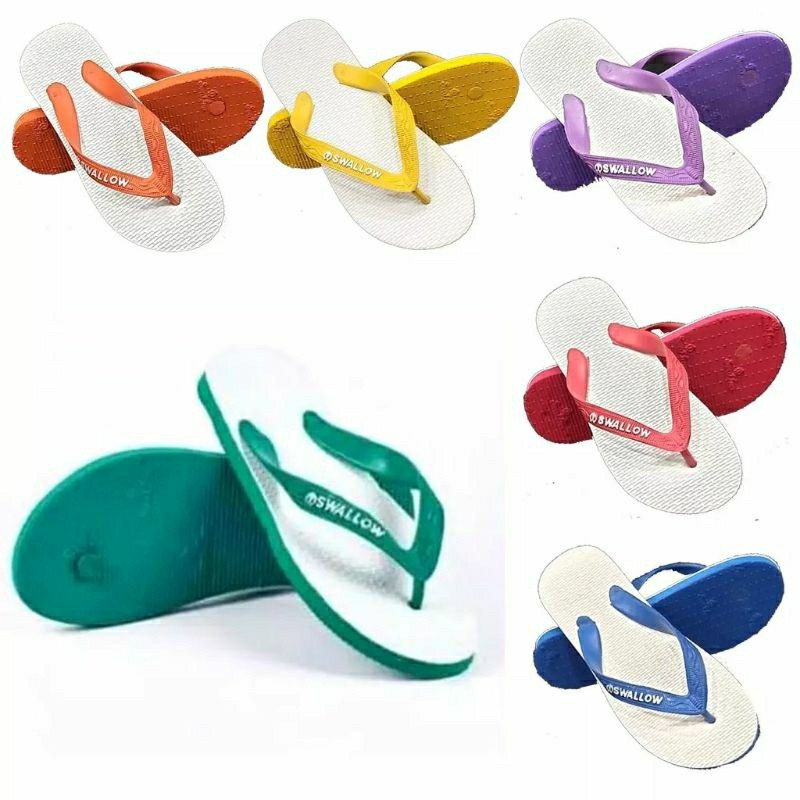 Sandal Jepit Swallow 1 Pasang Warna dan Hitam