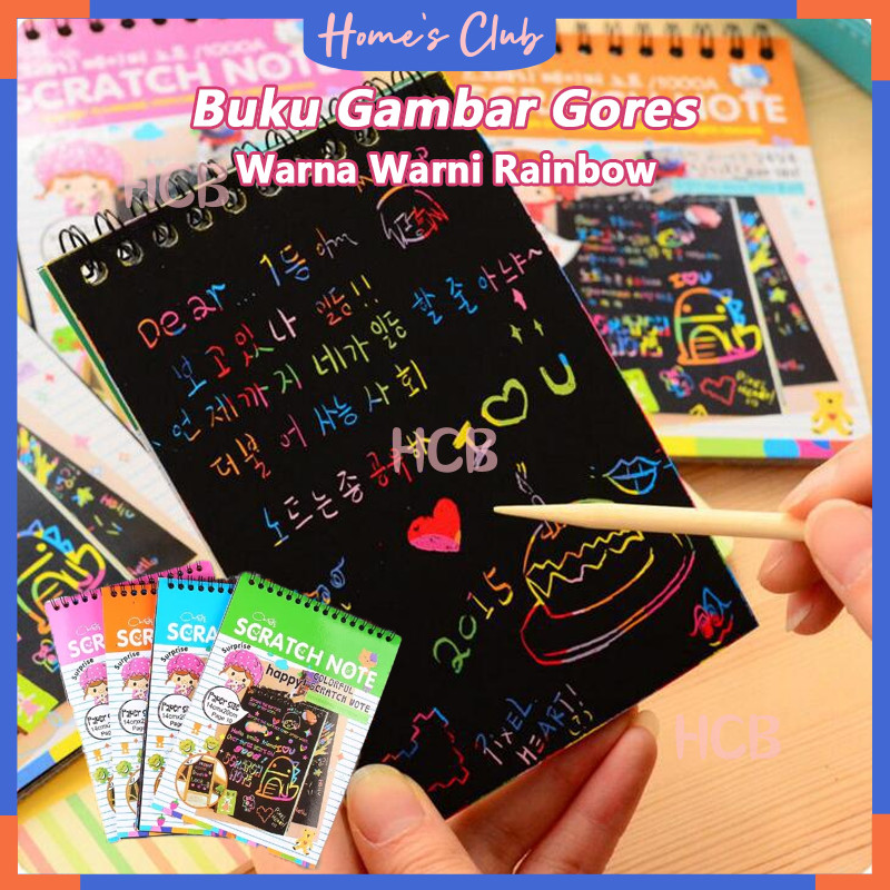 

Buku Magic Warna Colourful Scratch Note Kecil / Scratch Note Mini