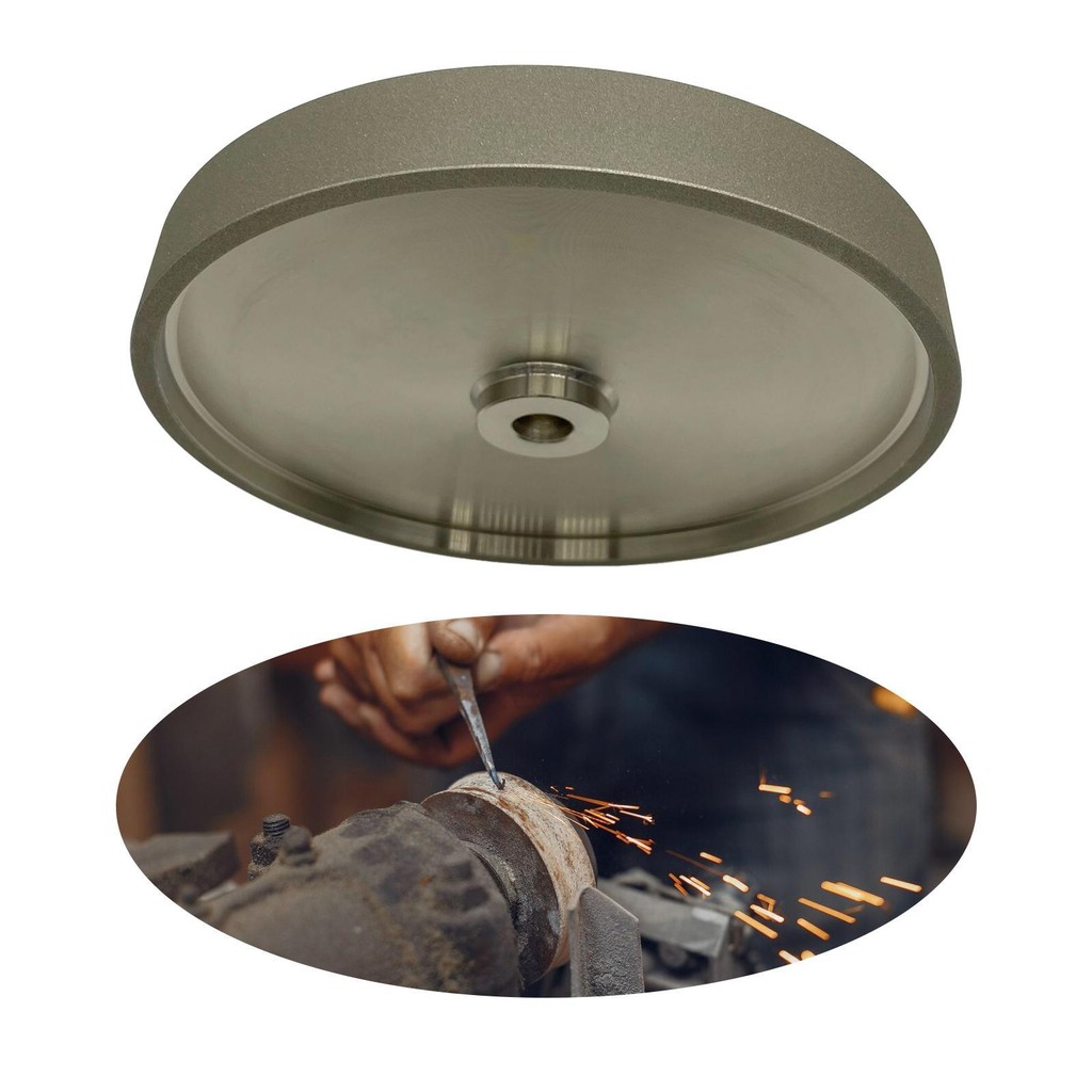 Cbn Grinding Wheel Sturdy Flat Sanding Wheel 8 inch for Woodturning Tools