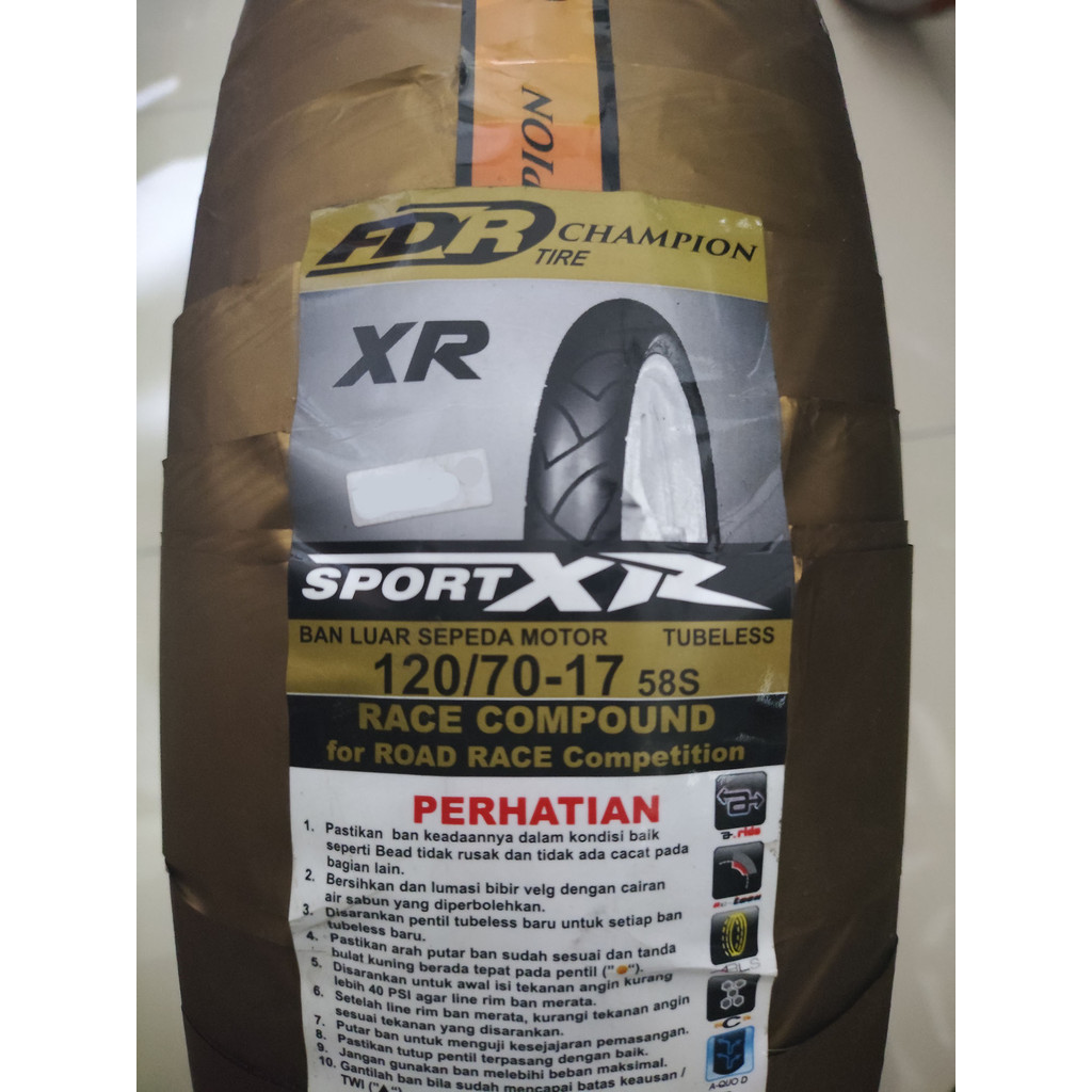 FDR Ban Luar 120/70-17 XR Tubeless