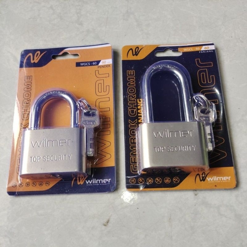LAGI PROMO Gembok Stainless Anti Karat / Anti Maling / Kunci Gembok Pintu Anti Cut Leher Pendek Panj