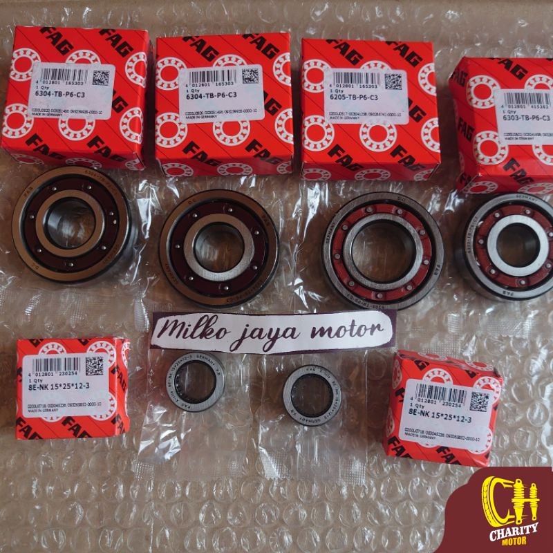 Bearing laher klaher mesin fullset kruk as gigi rasio racing keramik rx king k s rxk rxs rx spesial 