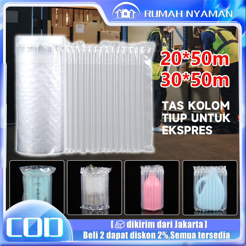 

Kolom gelembung, tahan tekanan super, kemasan lebih aman/Inflatable Air Bubble CushionWrap Air Air bubble wrap 50m