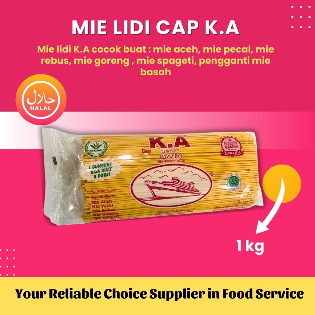 

KA Mie Lidi Mentah 1 Kg